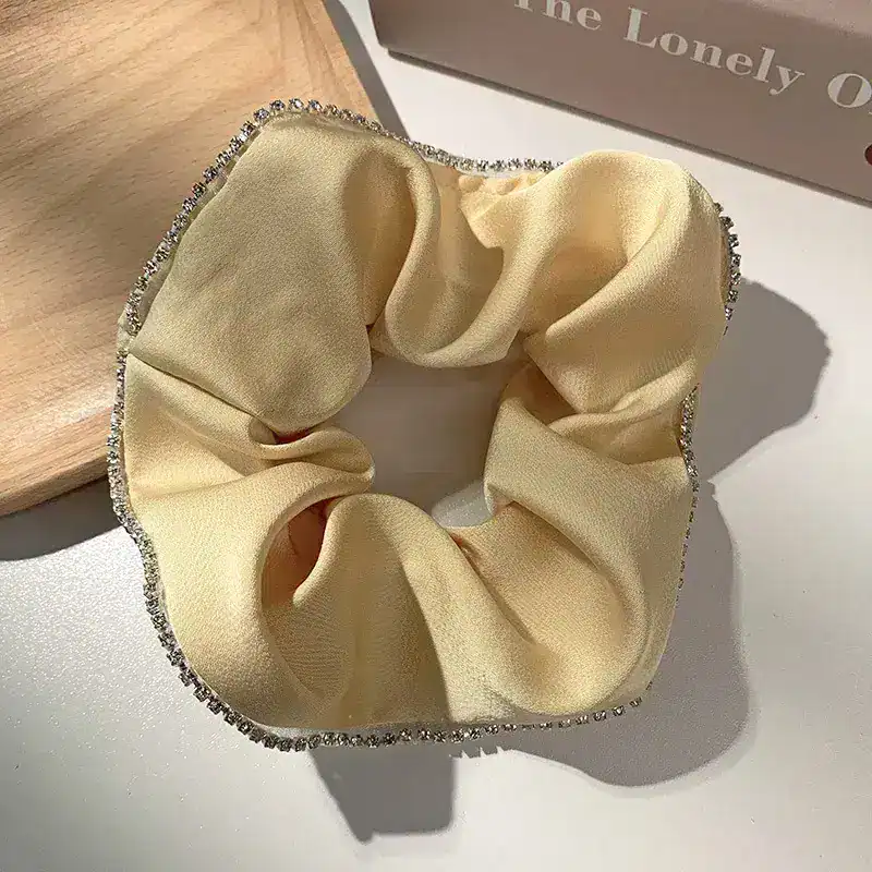 Simple-Solid-Color-Diamond-Hair-Scrunchies-Wholesale (1)