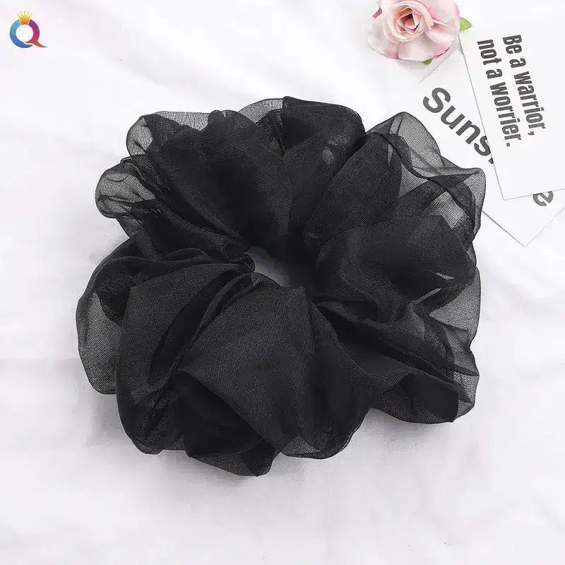 Simple-Style-Solid-Color-Organza-Pleated-Hair-Tie-1-Piece (10)