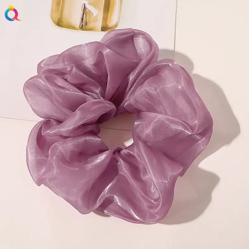 Simple-Style-Solid-Color-Organza-Pleated-Hair-Tie-1-Piece (12)