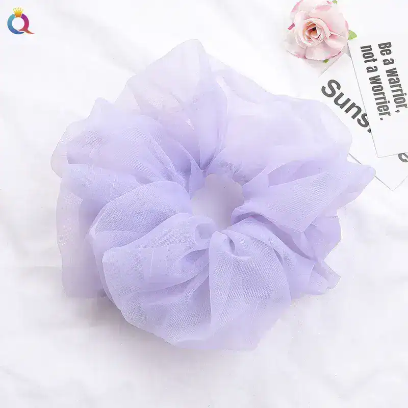 Simple-Style-Solid-Color-Organza-Pleated-Hair-Tie-1-Piece (8)