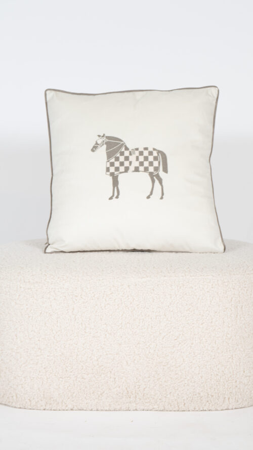 Equestrian Heritage Cream cushion