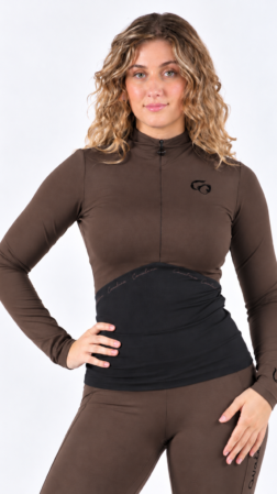 Blouse X-Baselayer Black/Dark Chocolate