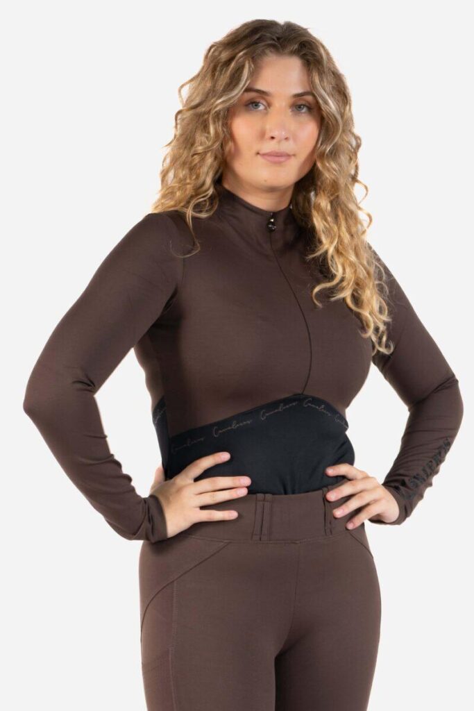 Blouse X-Baselayer Black/Dark Chocolate - Image 2