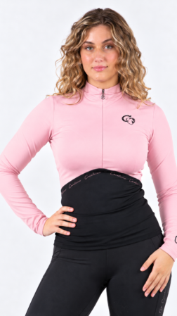 Blouse X-Baselayer Black/Candy
