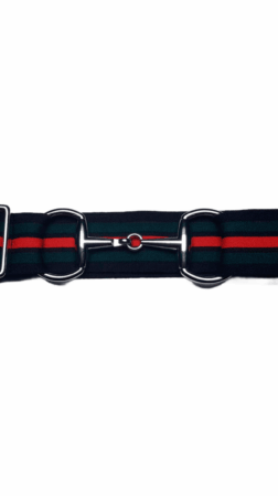 Bridon II belt black green red silver 4cm