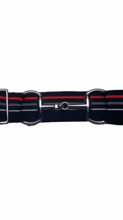 Bridon II belt black red gray white silver 4 cm