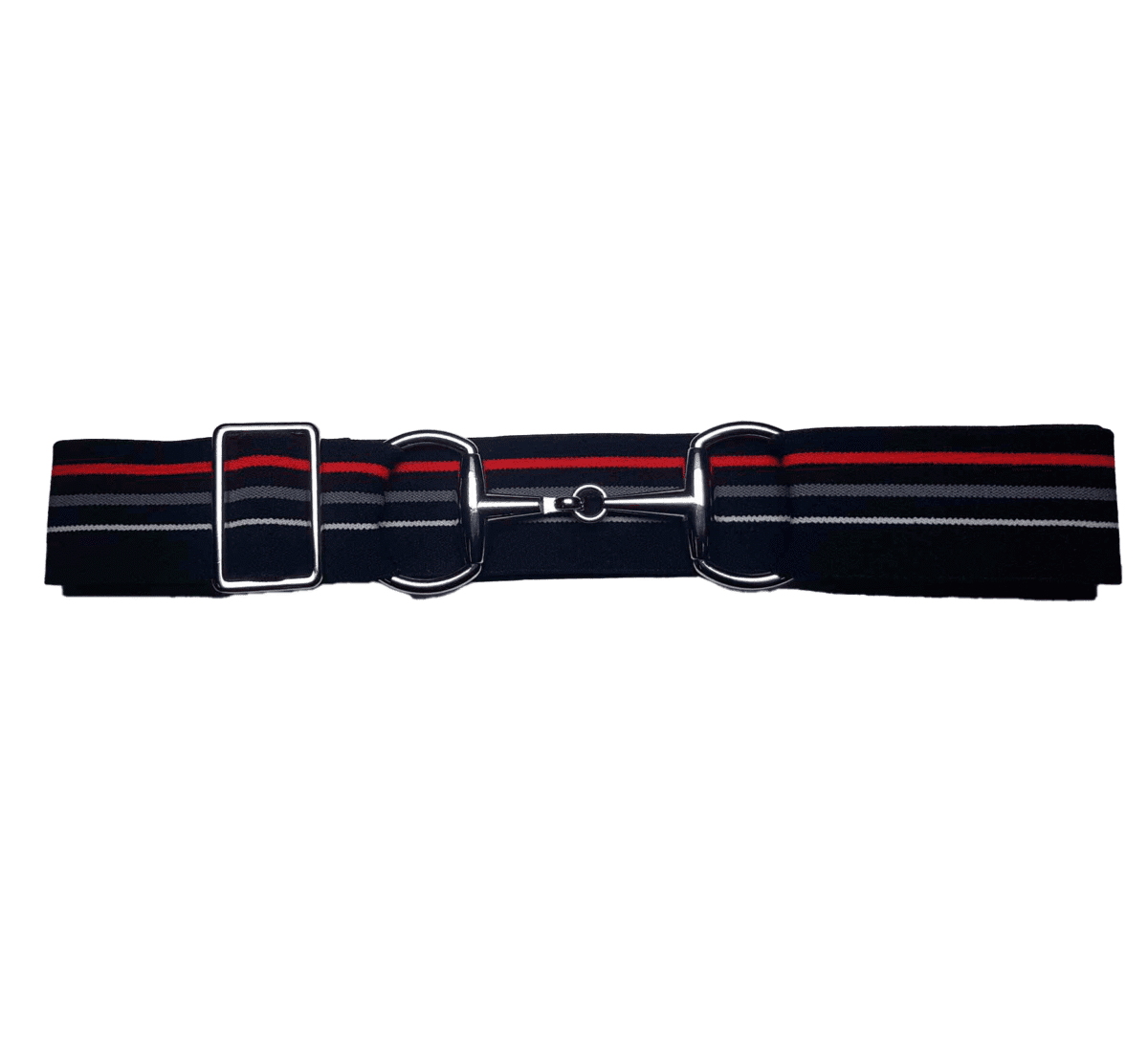 Bridon II belt black red gray white silver 4 cm