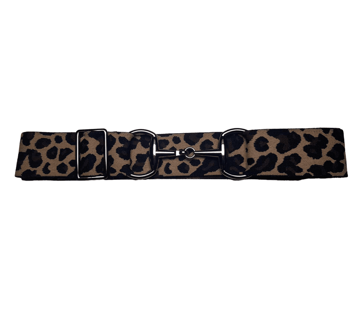 Bridon II belt leopard gunmetal 4 cm