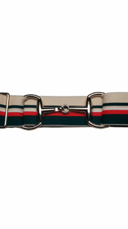 Bridon II belt green red white beige gold 4 cm