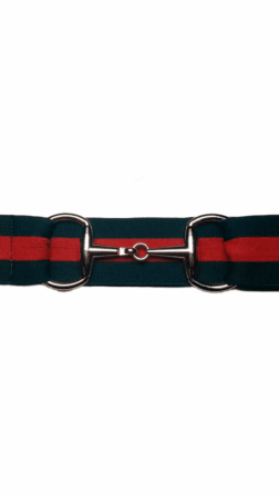 Bridon II belt green red gold 4 cm