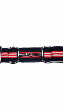 Bridon II belt black red white silver 4cm