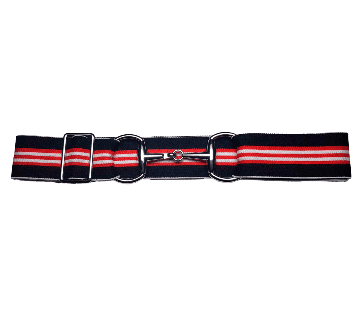 Bridon II belt black red white silver 4cm