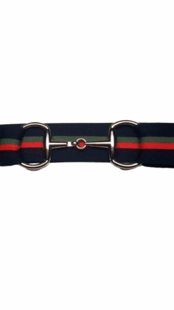 Bridon II belt black red green gold 4 cm