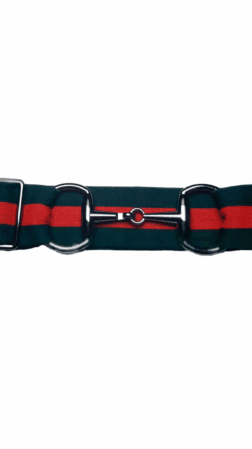 Bridon II belt green red gunmetal 4 cm