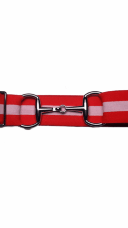 Bridon II belt red pink silver 4cm