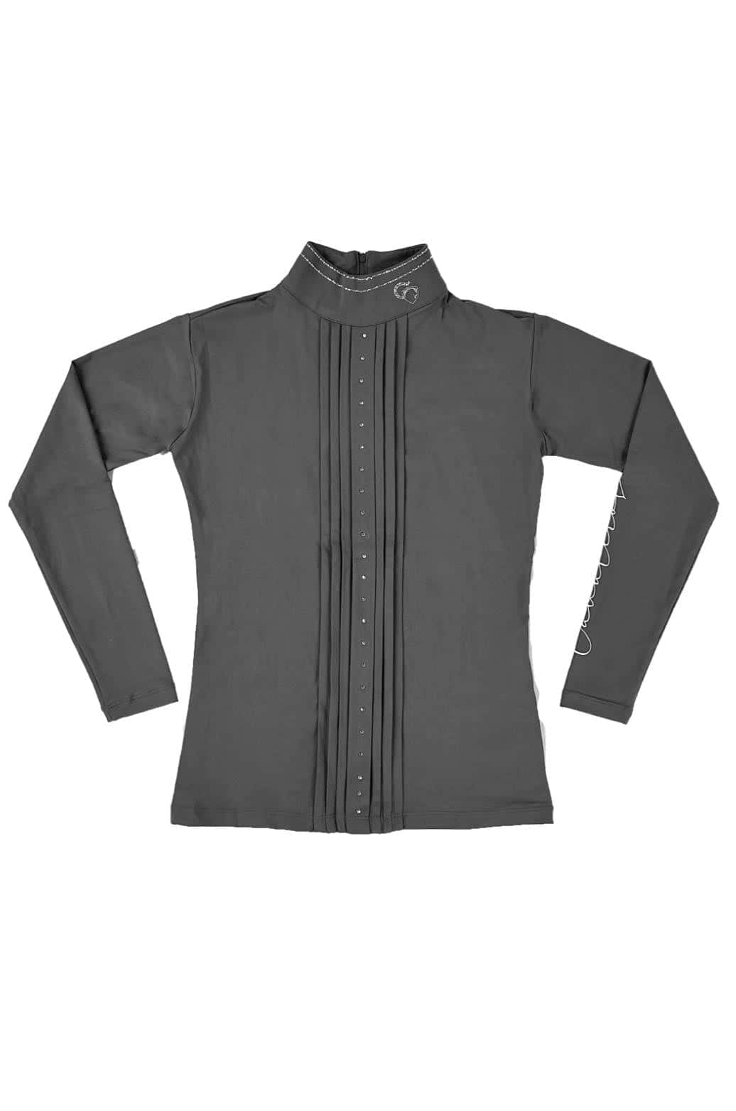 Bluse Diana mørkegrå langærmet - Billede 2