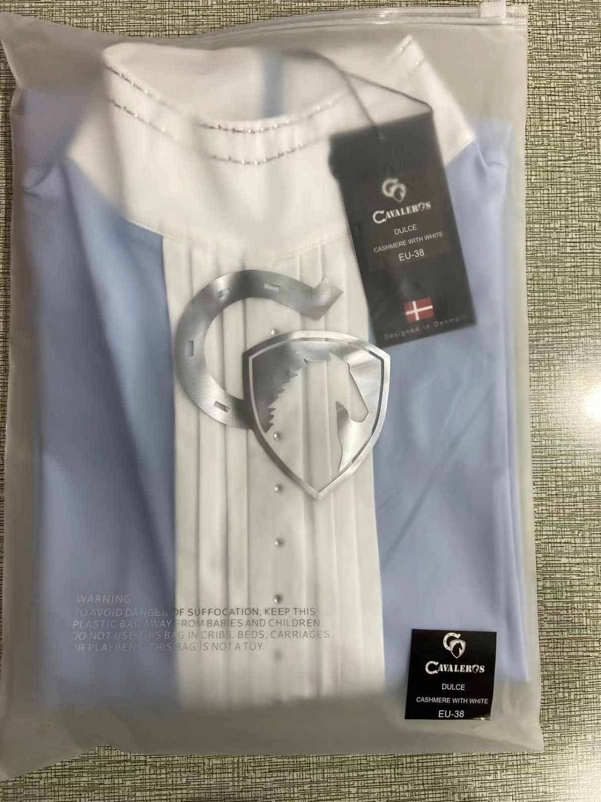 Blouse Dulce Cashmere blue long sleeve - Image 2