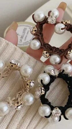 Hair accessories Pearls &amp; stones elastic No 01