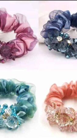 Hair ornament Organza beads/stones 13