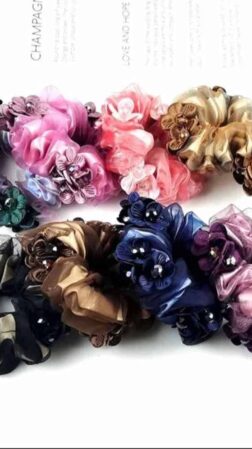 Hair ornament Organza with sequins 14