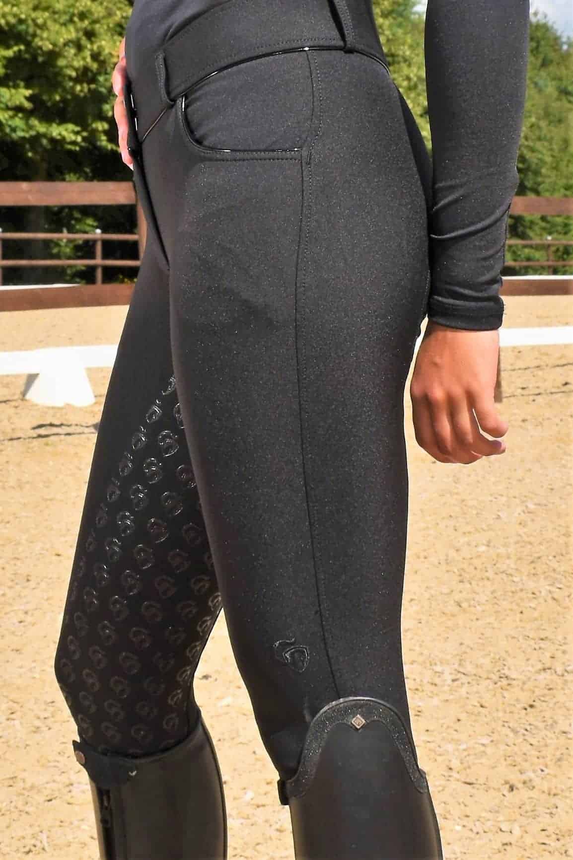 Reithose Belica Schwarz - Bild 15