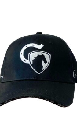 Cavaleros Cap black with white logo