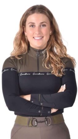 Bluse Salina Performance Army/sort