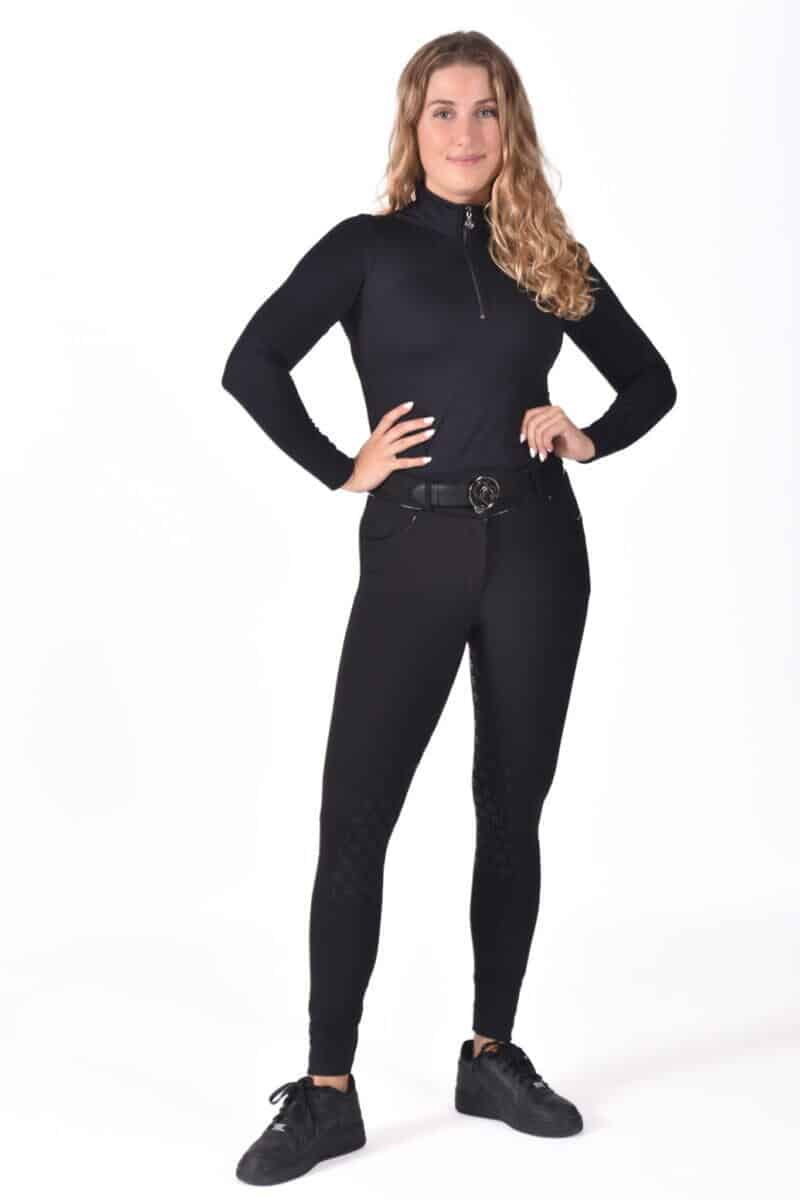 Reithose Belica Schwarz - Bild 10