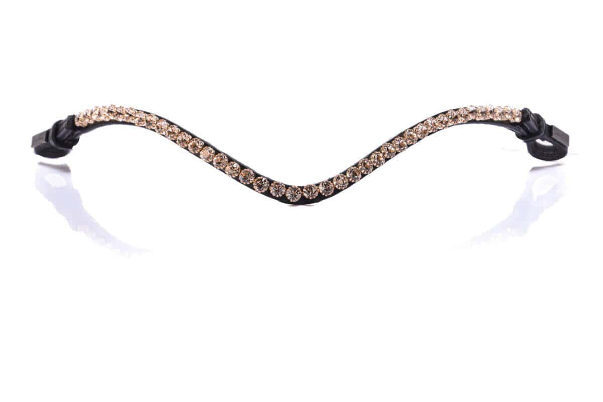 Stirnband Grey Rock 10 mm – Schwarzes Leder – Abbildung 3