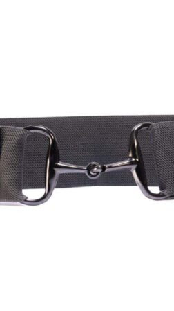 Bridon Belt dark grey with gunmetal bit
