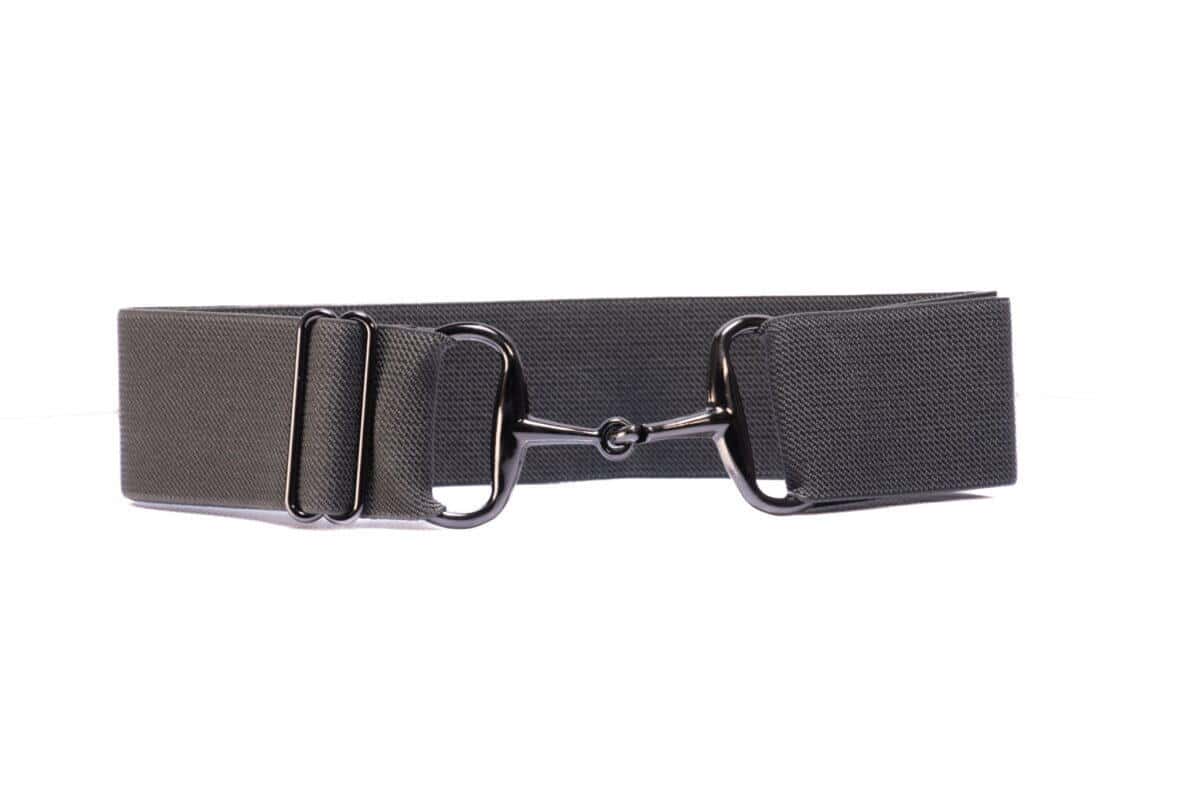 Bridon Belt dark grey with gunmetal bit