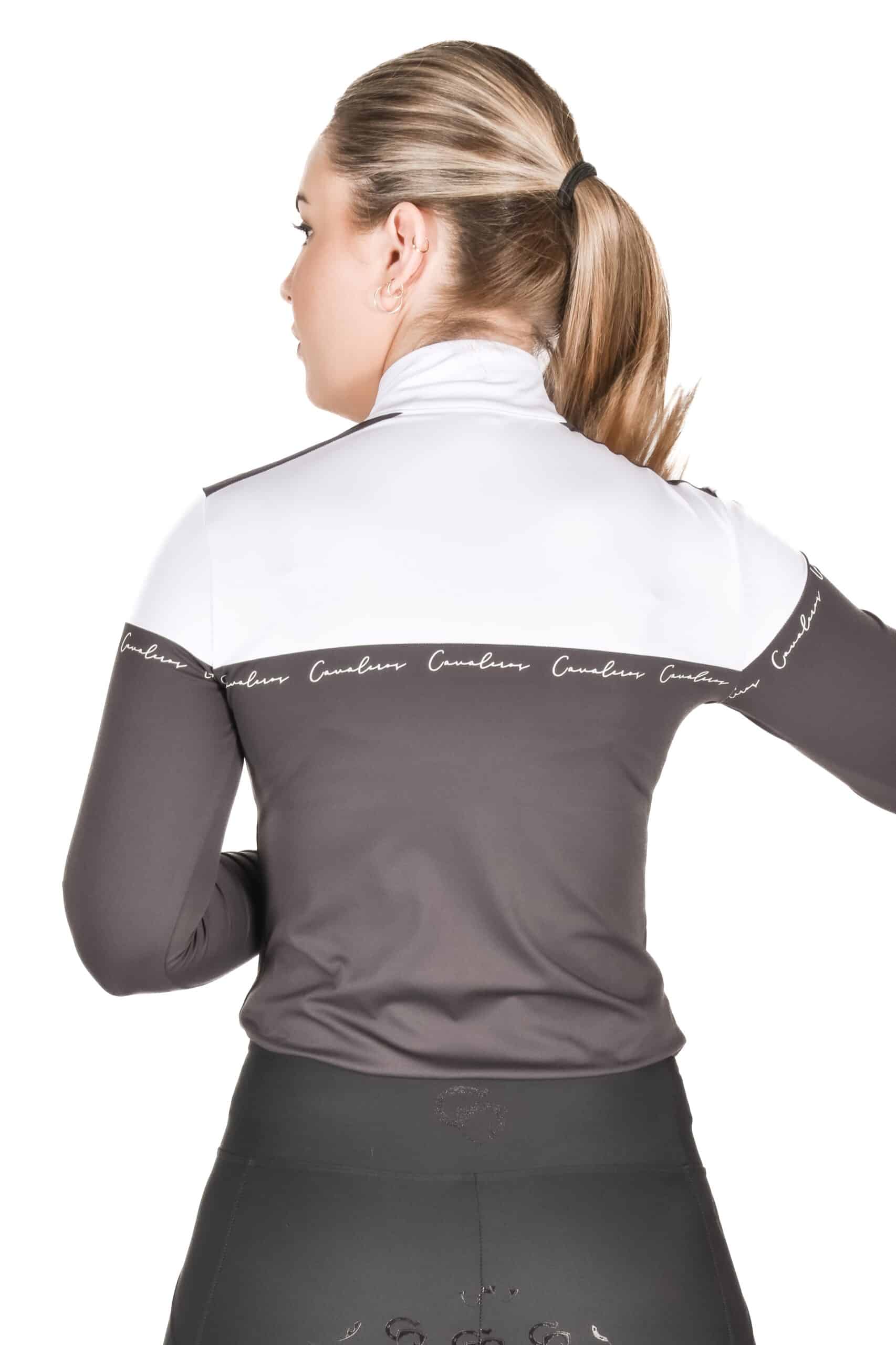 Blouse Salina Performance WHITE/GREY - Image 6