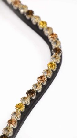 Headband Chocolate Dream - black leather