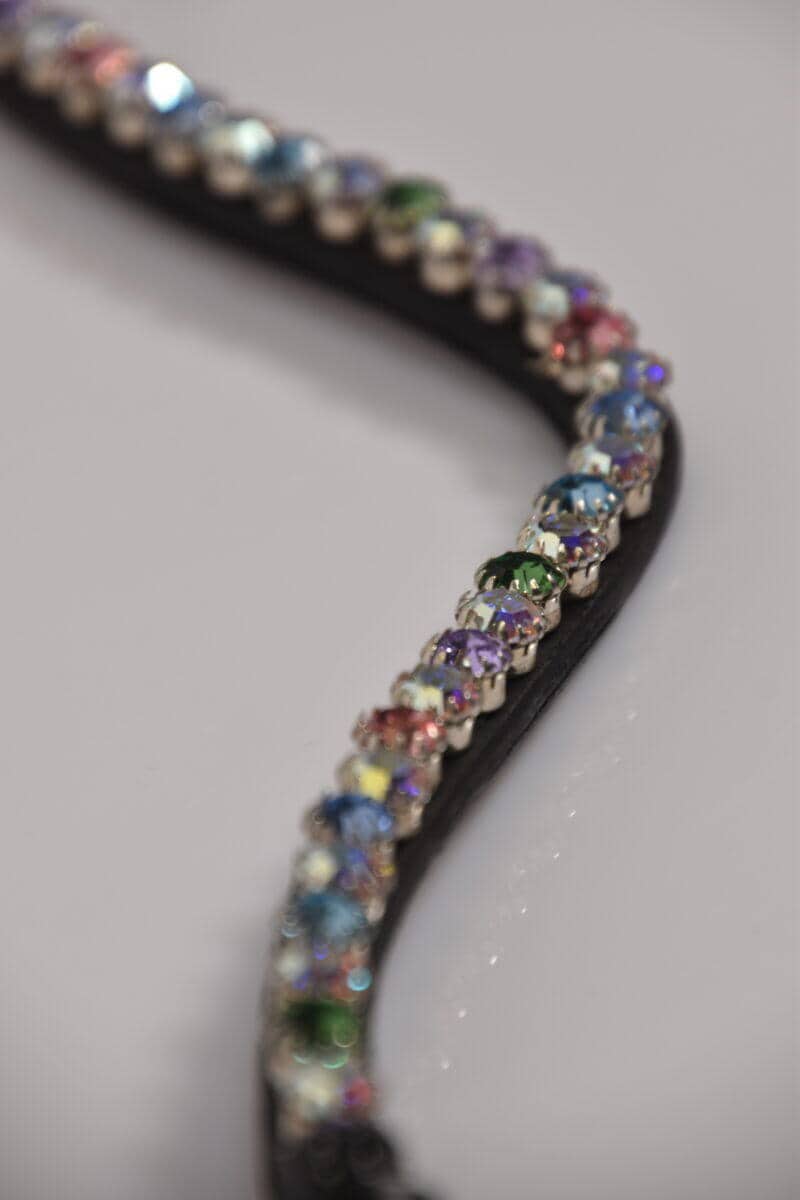 Headband Pastel Dreams - black leather - Image 3