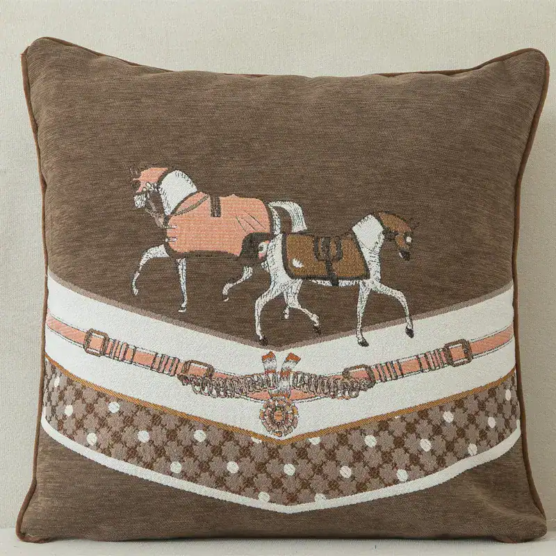 Royal horses cushion