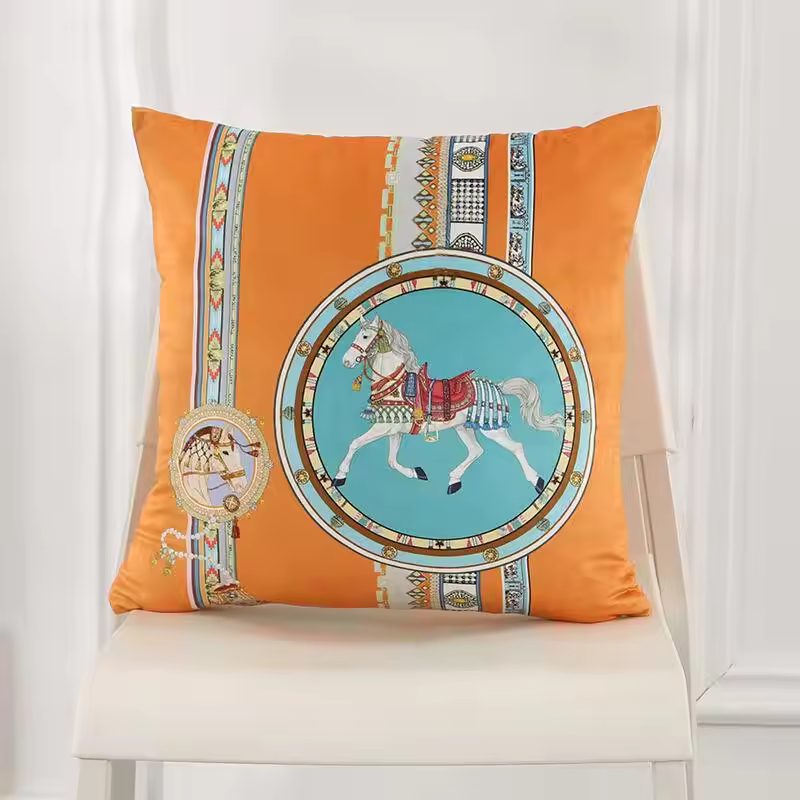 Cushion Velour Alexandria Horses - Image 2