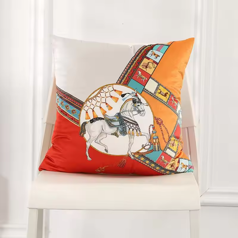 Cushion Velour Aswan Horses - Image 2