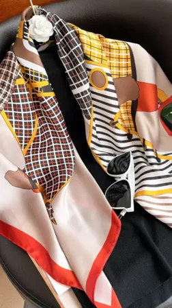 Scarf We Love Horses Orange