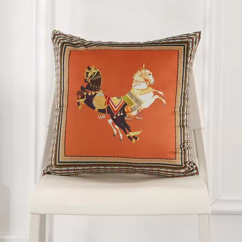 Cushion Velour Gizeh Horses - Image 2