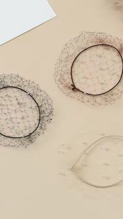 Hairnet with beads 3-pack