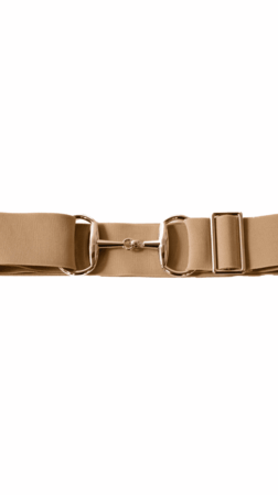 Bridon II belt beige silver 5 cm