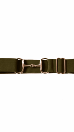Bridon II belt forest green silver 5 cm