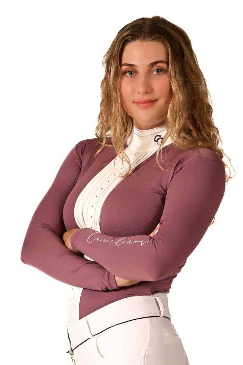 Blouse Dulce Lilas rose long sleeve