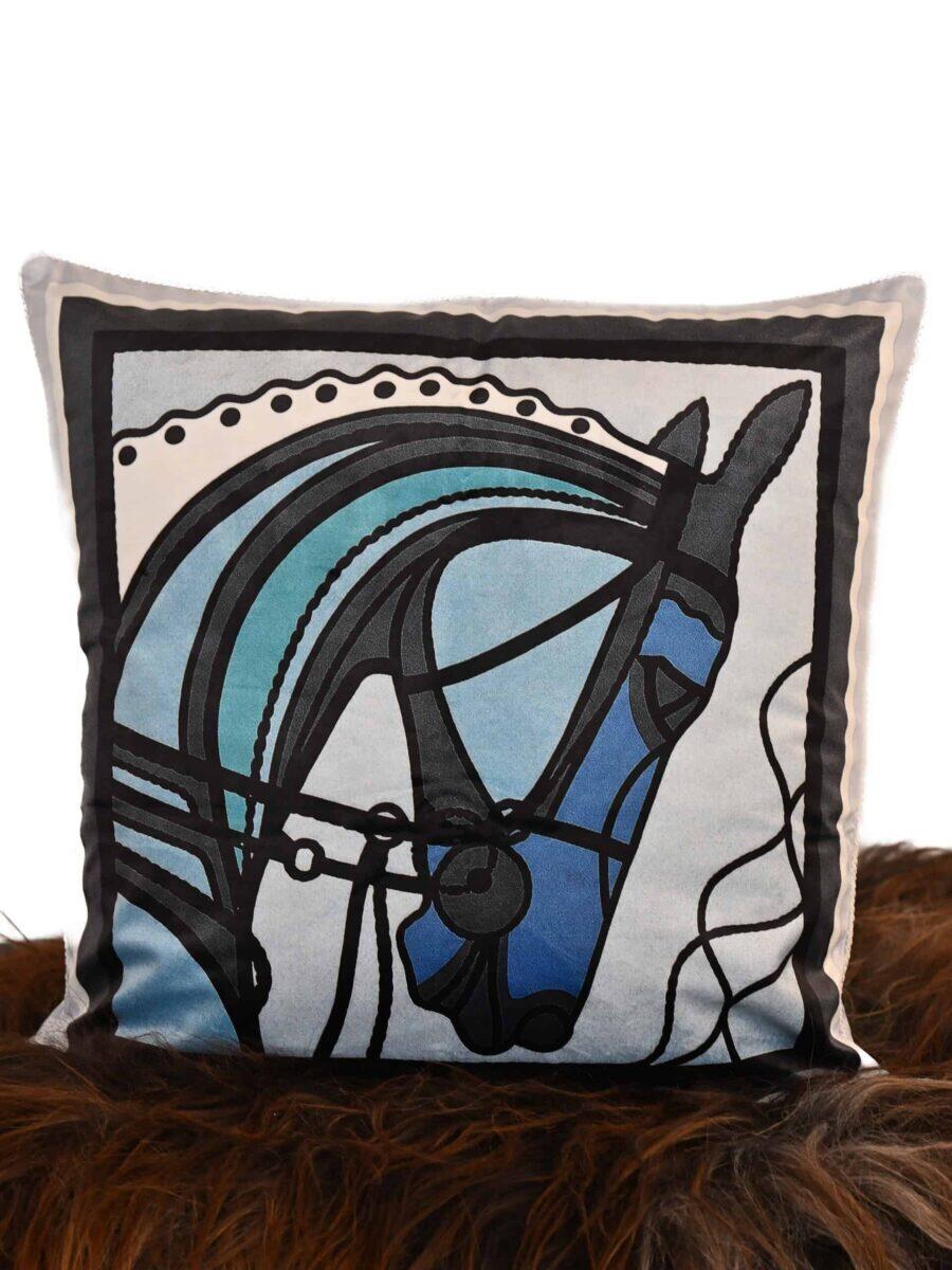 Cushion Velour Lisbon Horses - Image 2