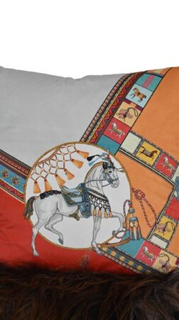 Cushion Velour Aswan Horses