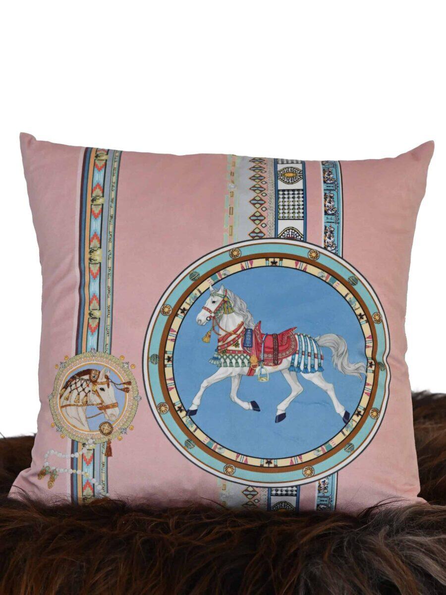 Cushion Velour Alexandria Horses