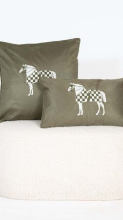 Cushion Equestrian Heritage Green