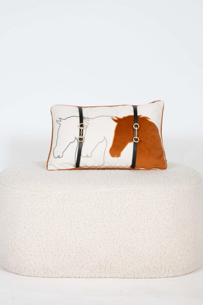 Cushion Equestrian Bliss Orange - Image 3