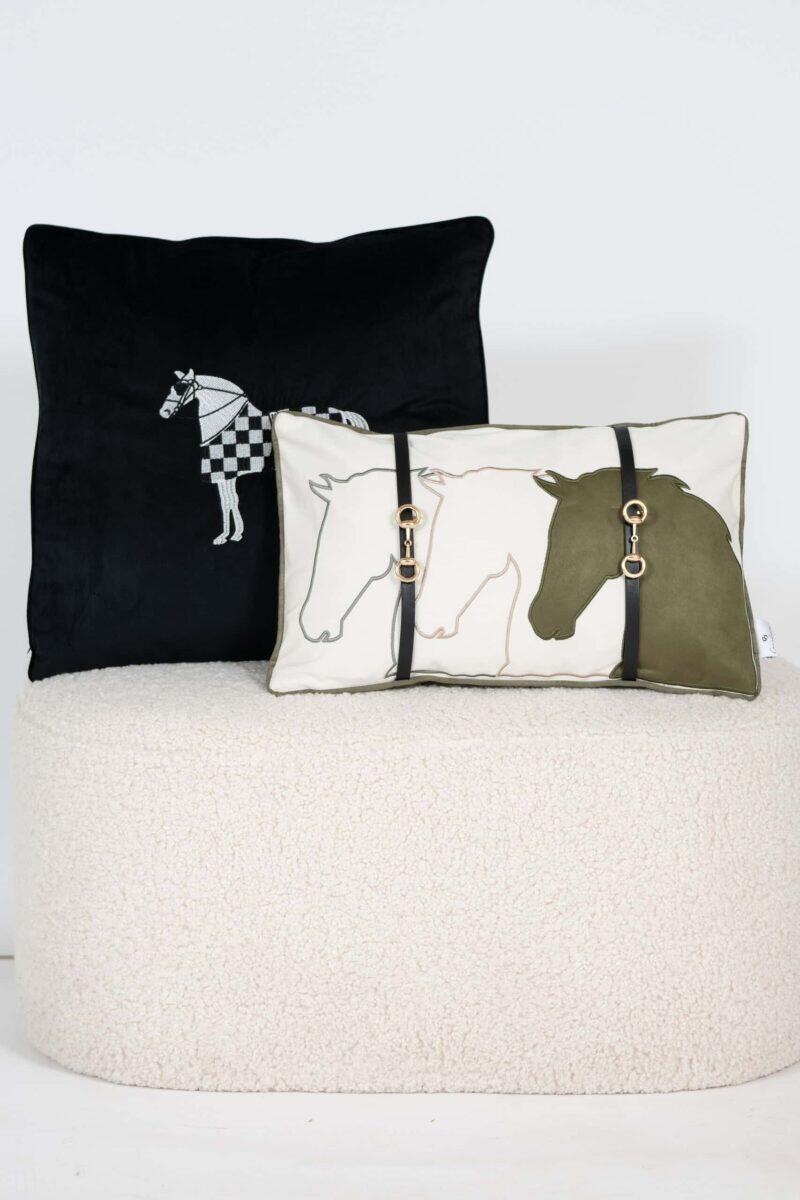 Cushion Equestrian Heritage Black - Image 4