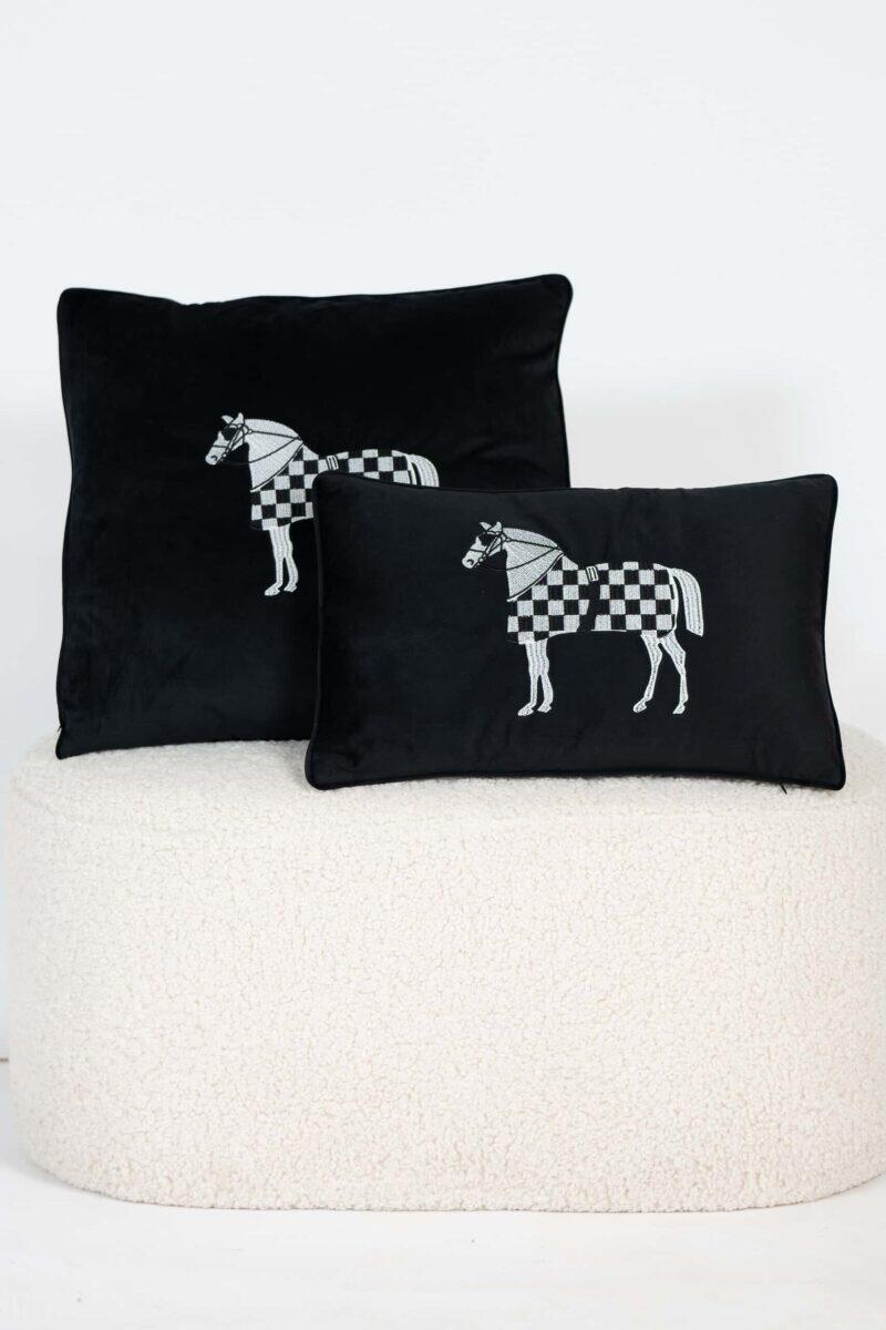 Cushion Equestrian Heritage Black